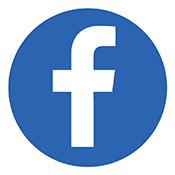 Circular icon with Facebook logo
